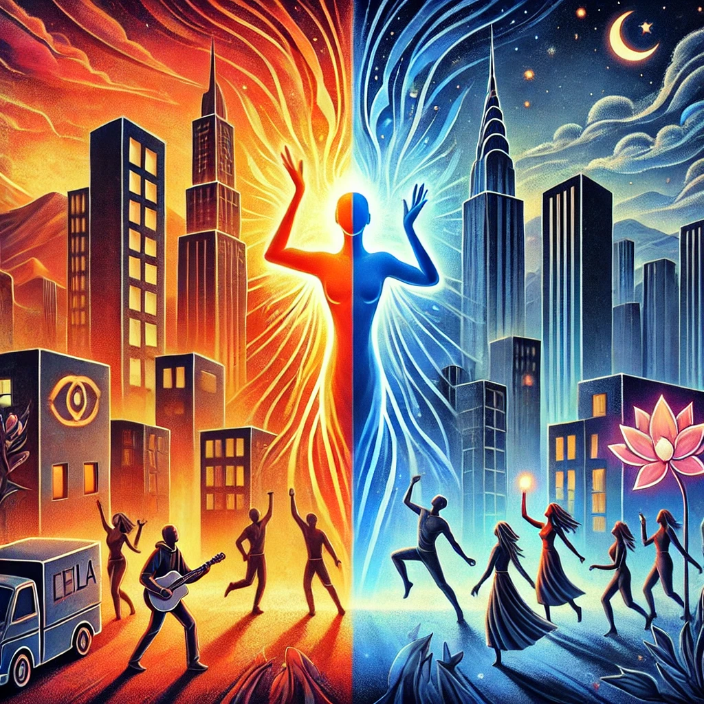 Imagen que refleja el significado de Freed from Desire de Gala